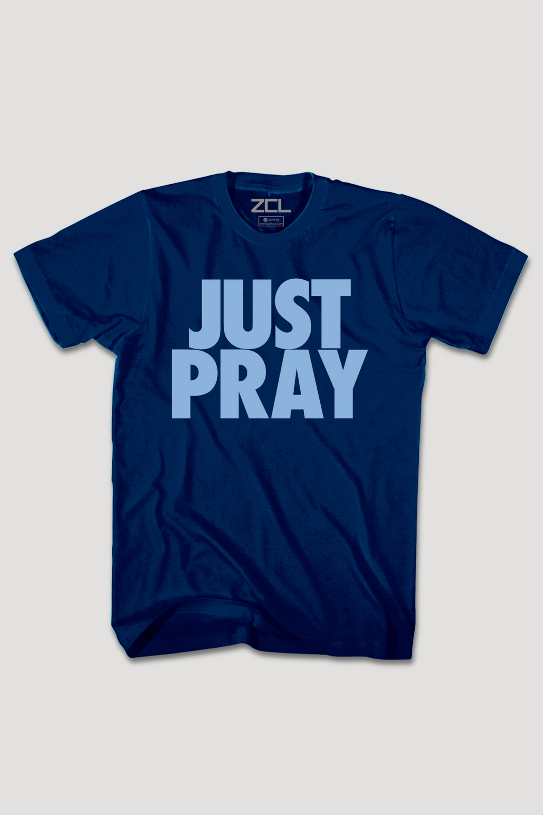 Just Pray Tee (Powder Blue Logo)