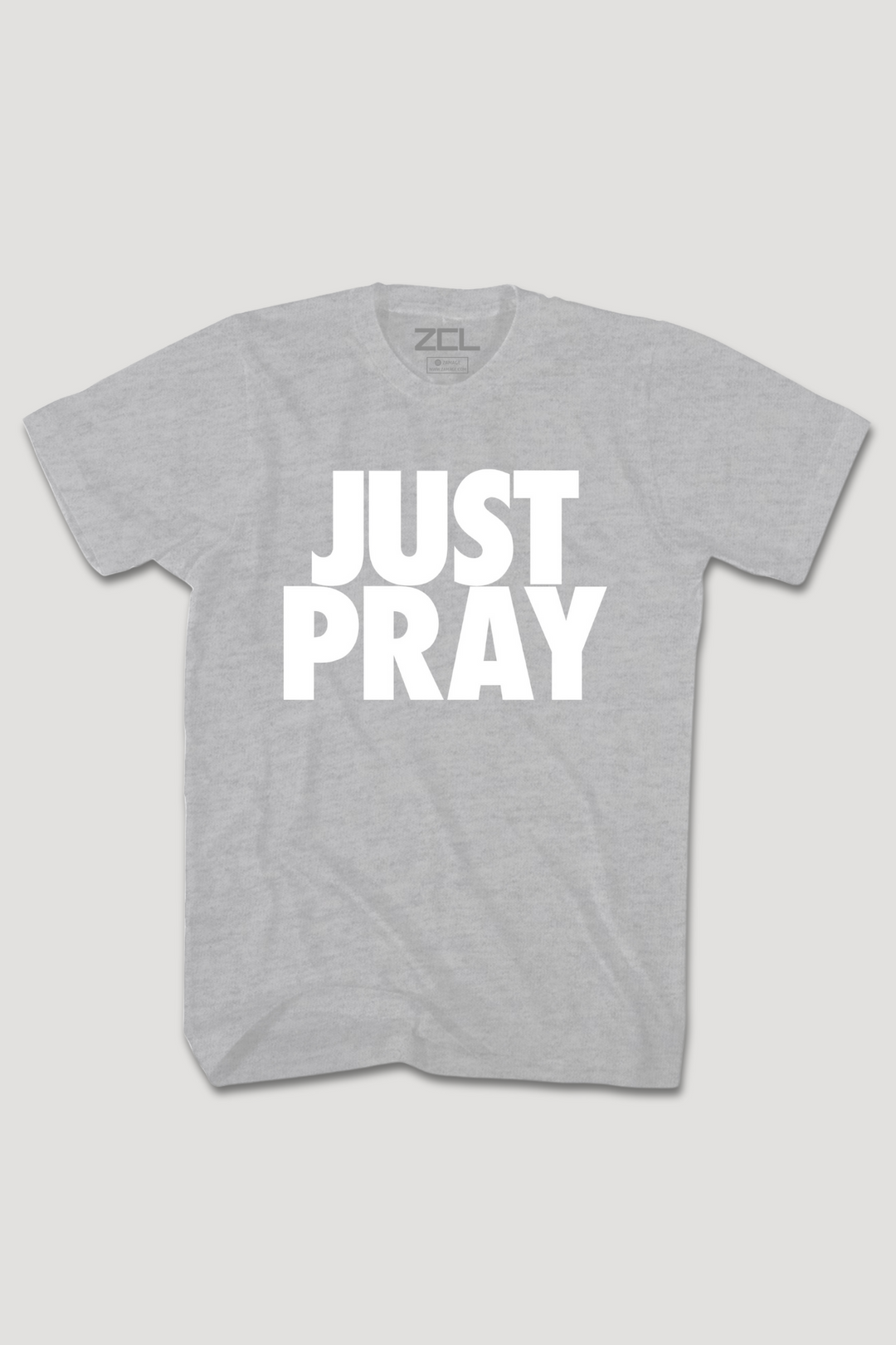 Just Pray-shirt (wit logo)