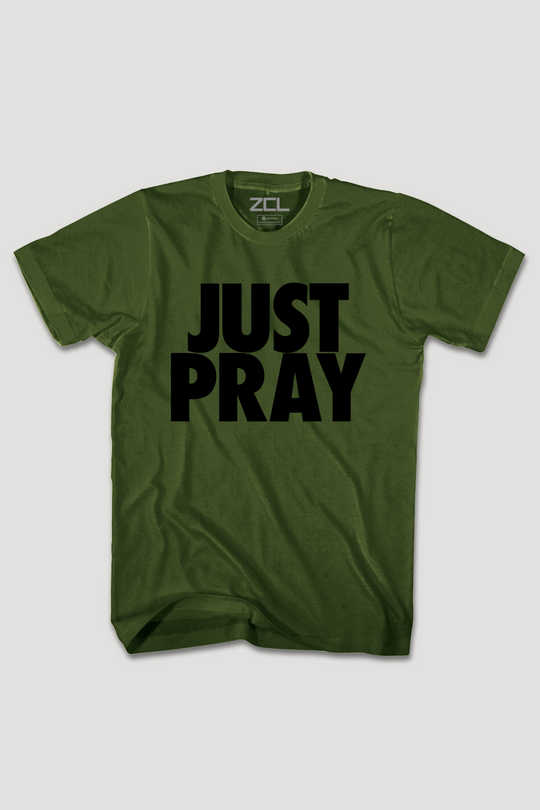 Just Pray Tee (zwart logo)