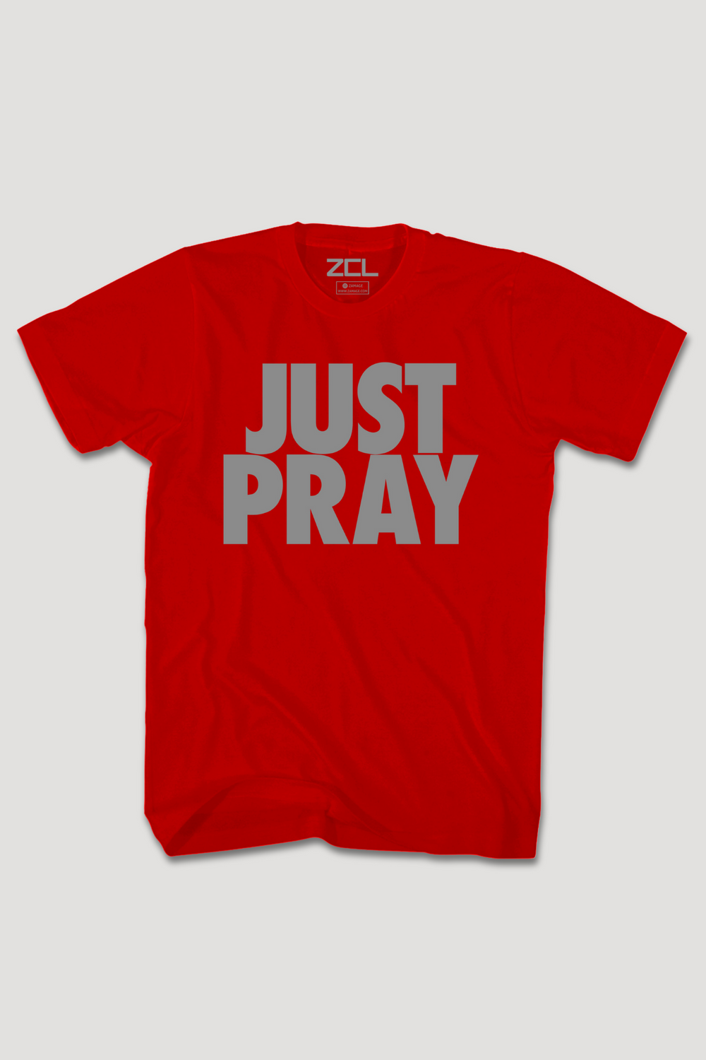 Just Pray Tee (grijs logo)