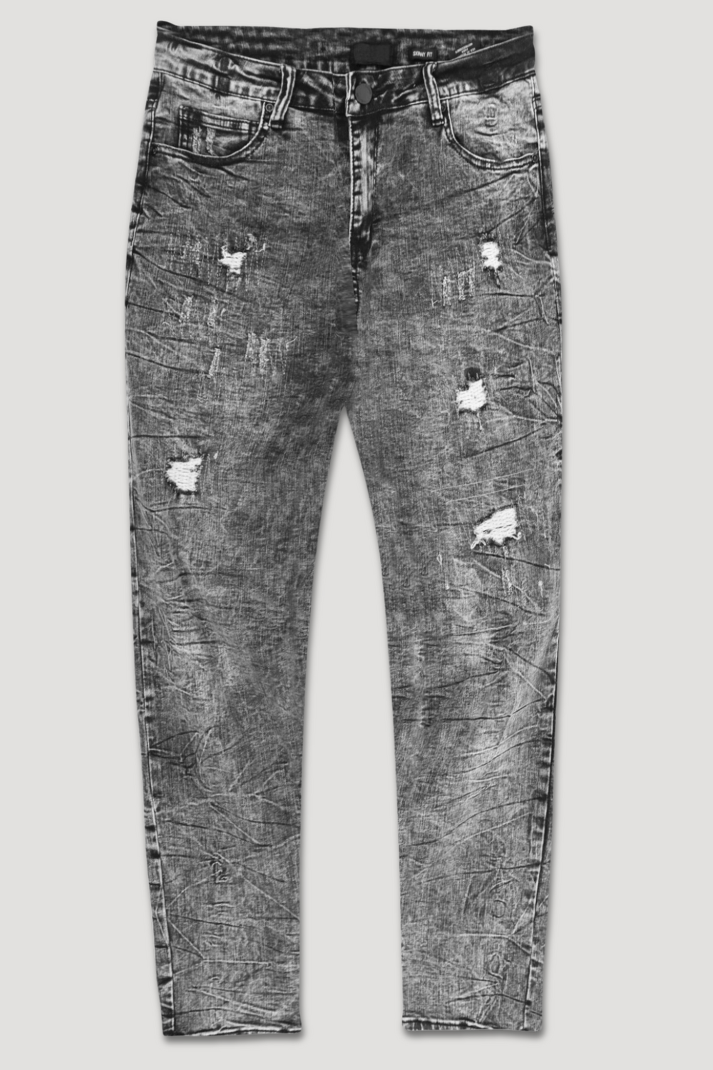 Distressed Denim (Black Acid Wash) (M8344D)