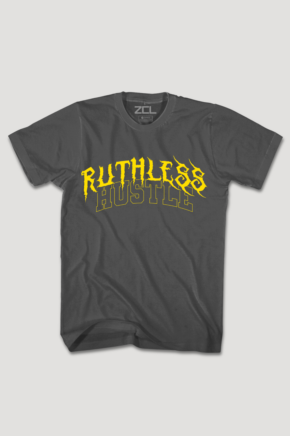 Ruthless Hustle Tee (Yellow Logo)