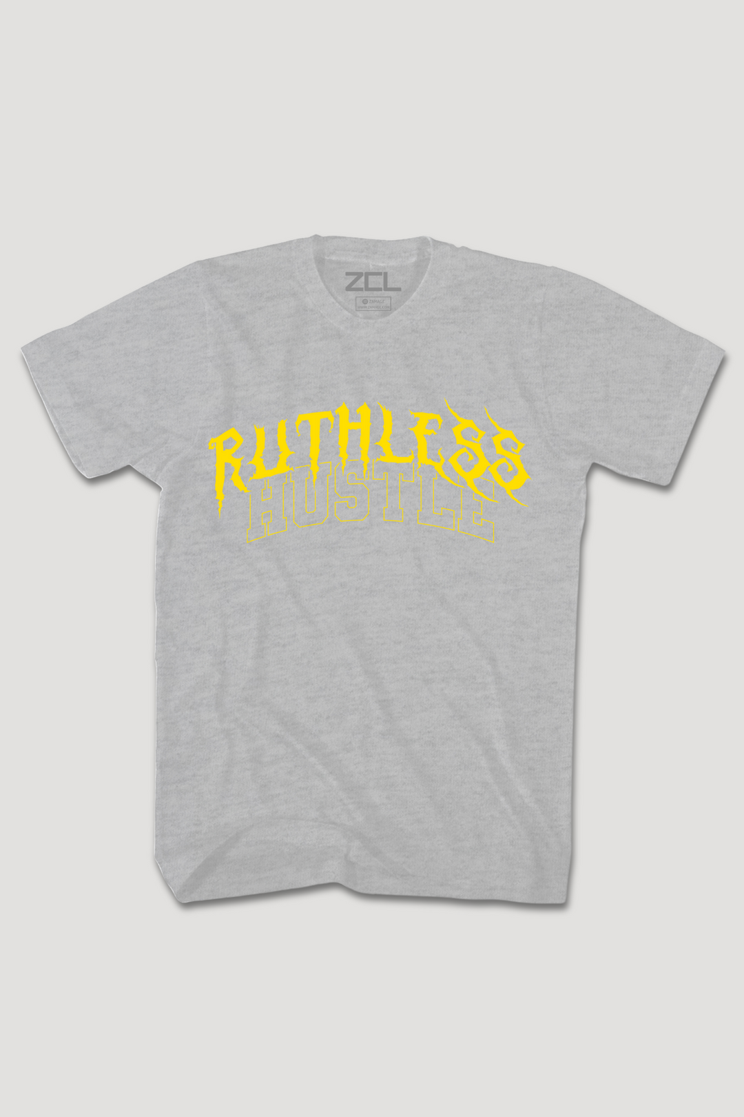 Ruthless Hustle Tee (Geel Logo)