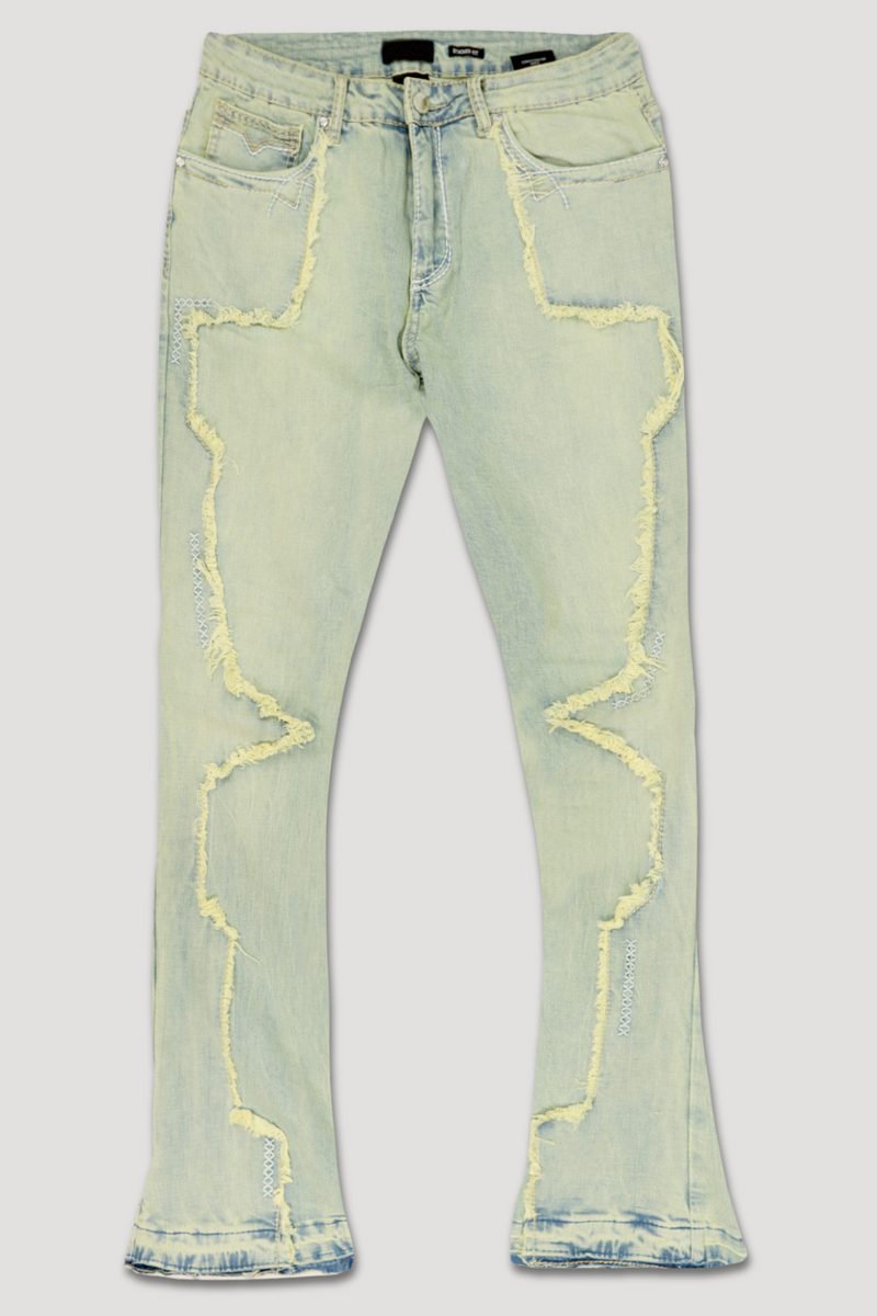 X'D Stitched Stacked Denim (Stone Wash) (M8265D)