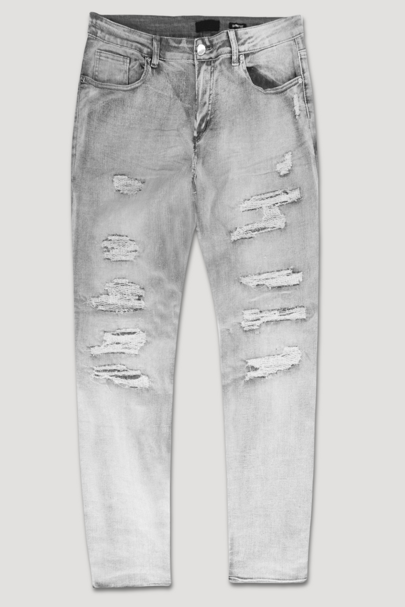 Veelzijdige denim (grijze wassing)