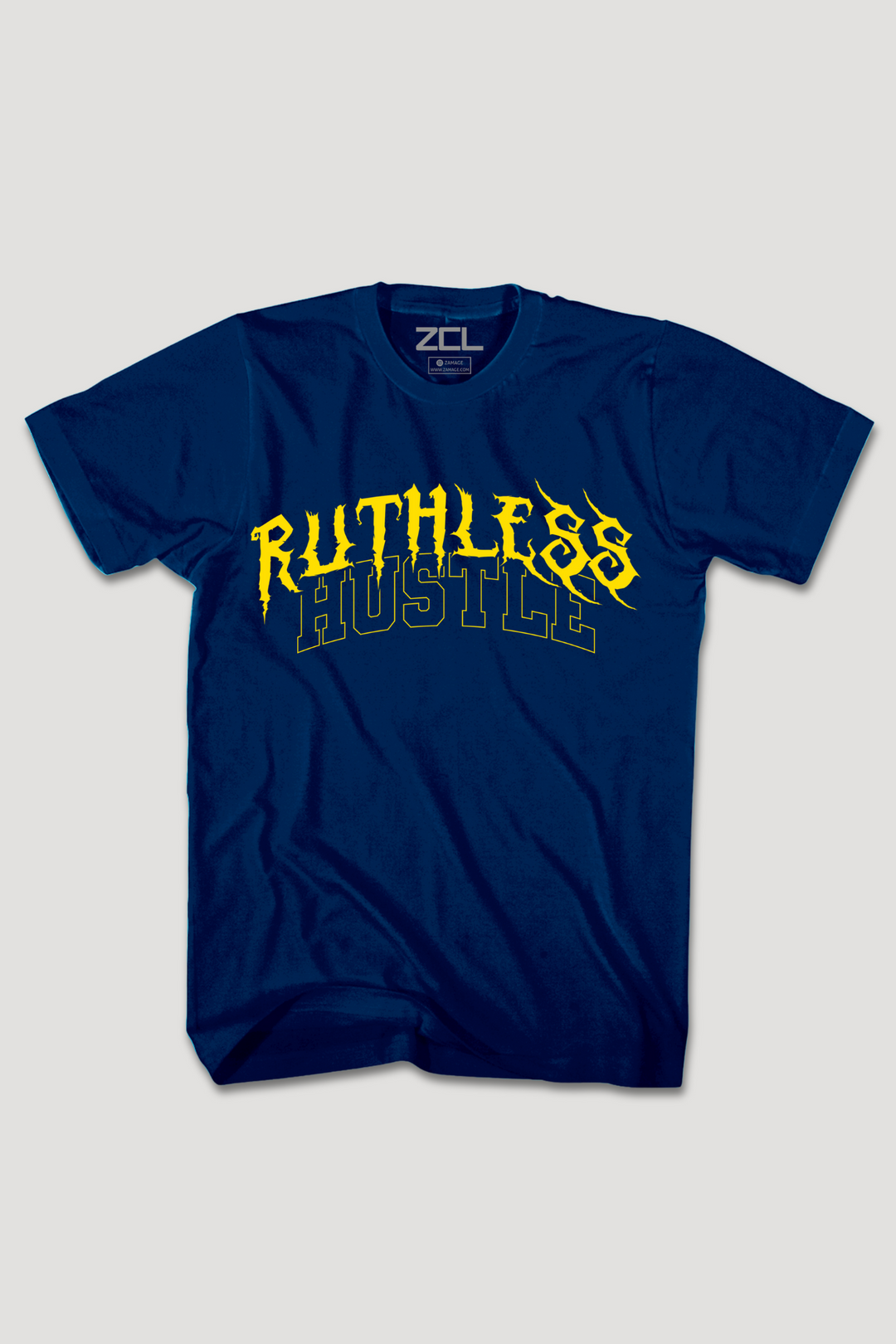 Ruthless Hustle Tee (Yellow Logo)