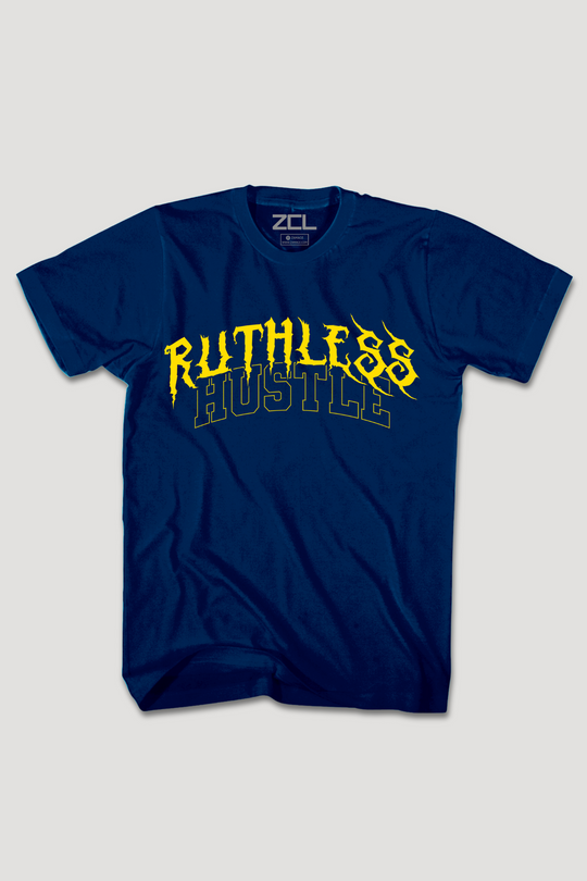 Ruthless Hustle Tee (Geel Logo)