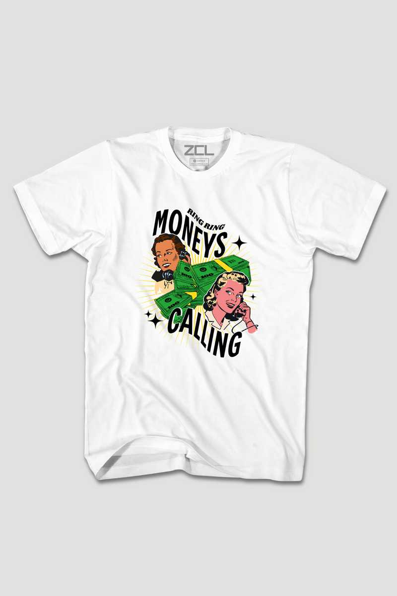 Moneys Calling Tee (veelkleurig logo)