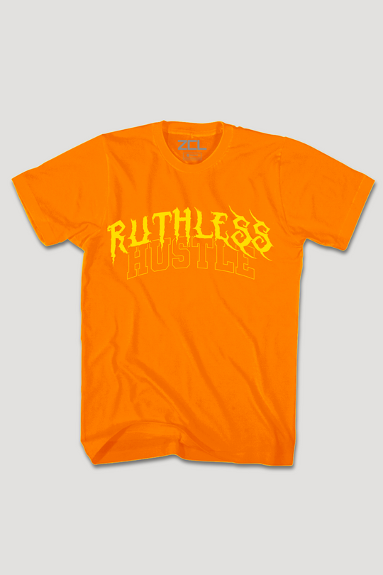 Ruthless Hustle Tee (Geel Logo)