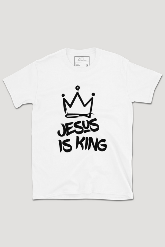 Jesus Is King Tee (Black Logo)