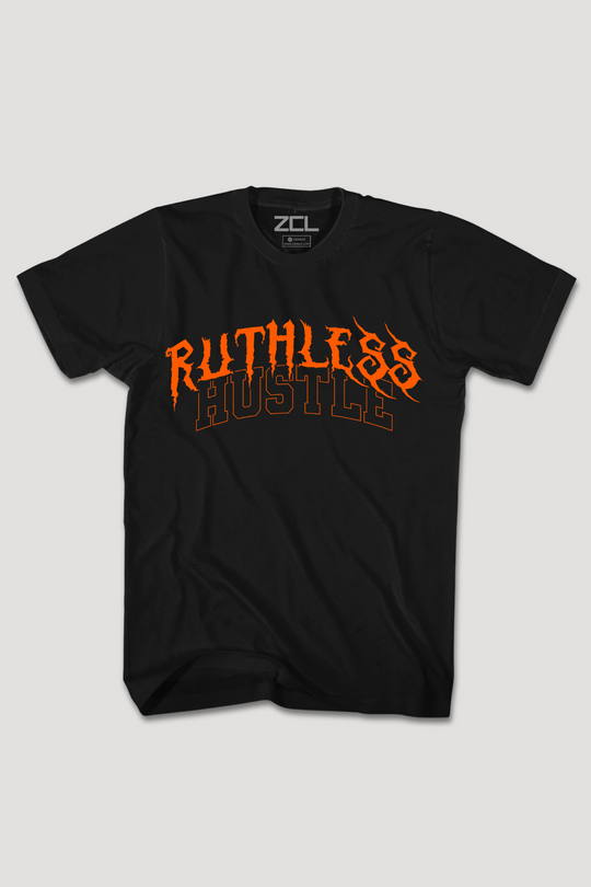 Ruthless Hustle Tee (oranje logo)