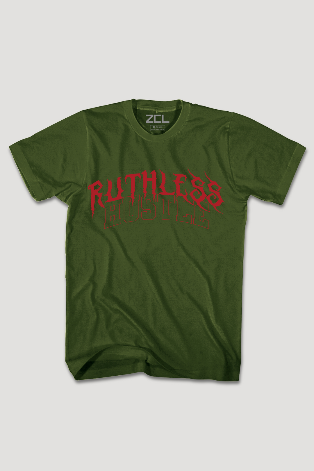 Ruthless Hustle Tee (Red Logo)