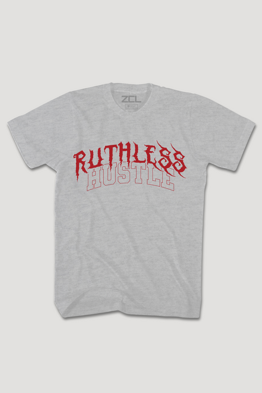 Ruthless Hustle Tee (Red Logo)