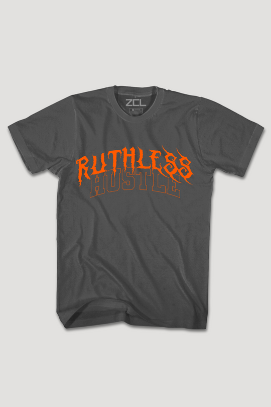 Ruthless Hustle Tee (Orange Logo)