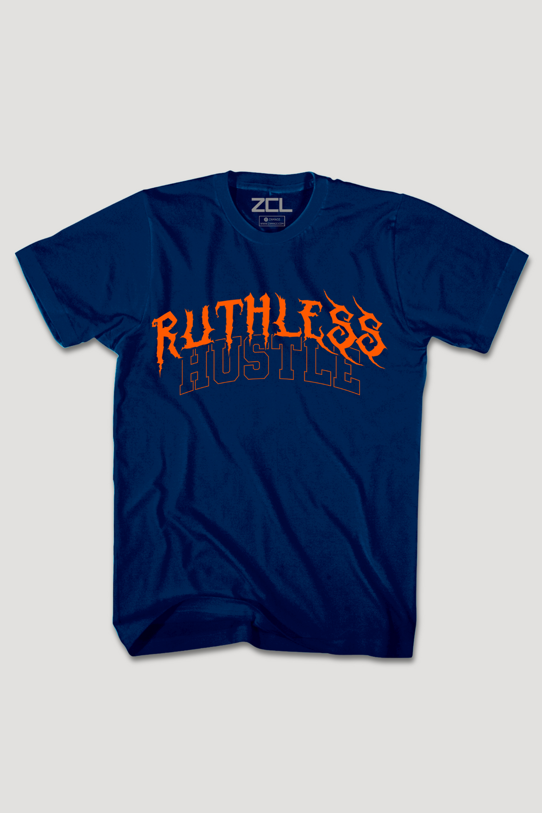 Ruthless Hustle Tee (Orange Logo)