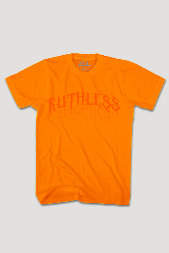 Ruthless Hustle Tee (oranje logo)