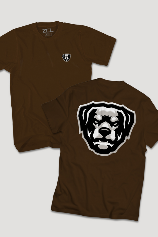 Puff Print HOV Tee (White - Black - Grey Logo) - Zamage