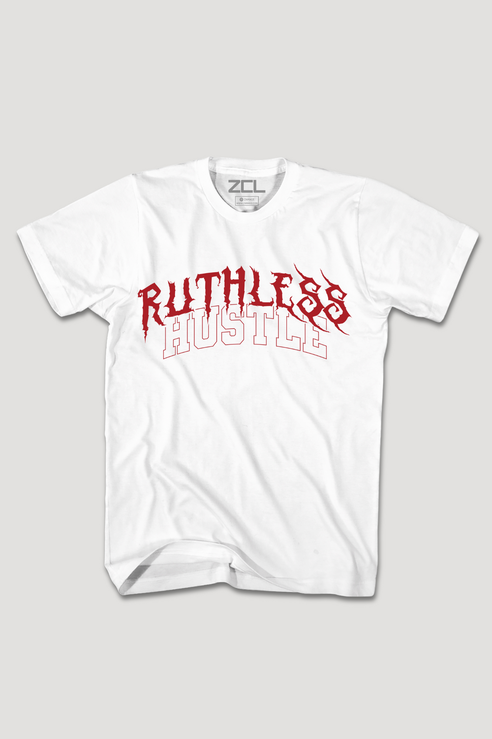 Ruthless Hustle Tee (Red Logo)