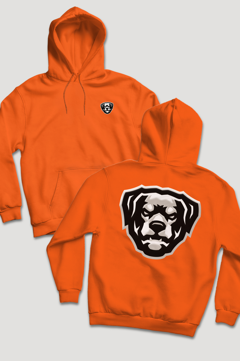 Puff Print HOV Hoodie (White - Black - Grey Logo) - Zamage