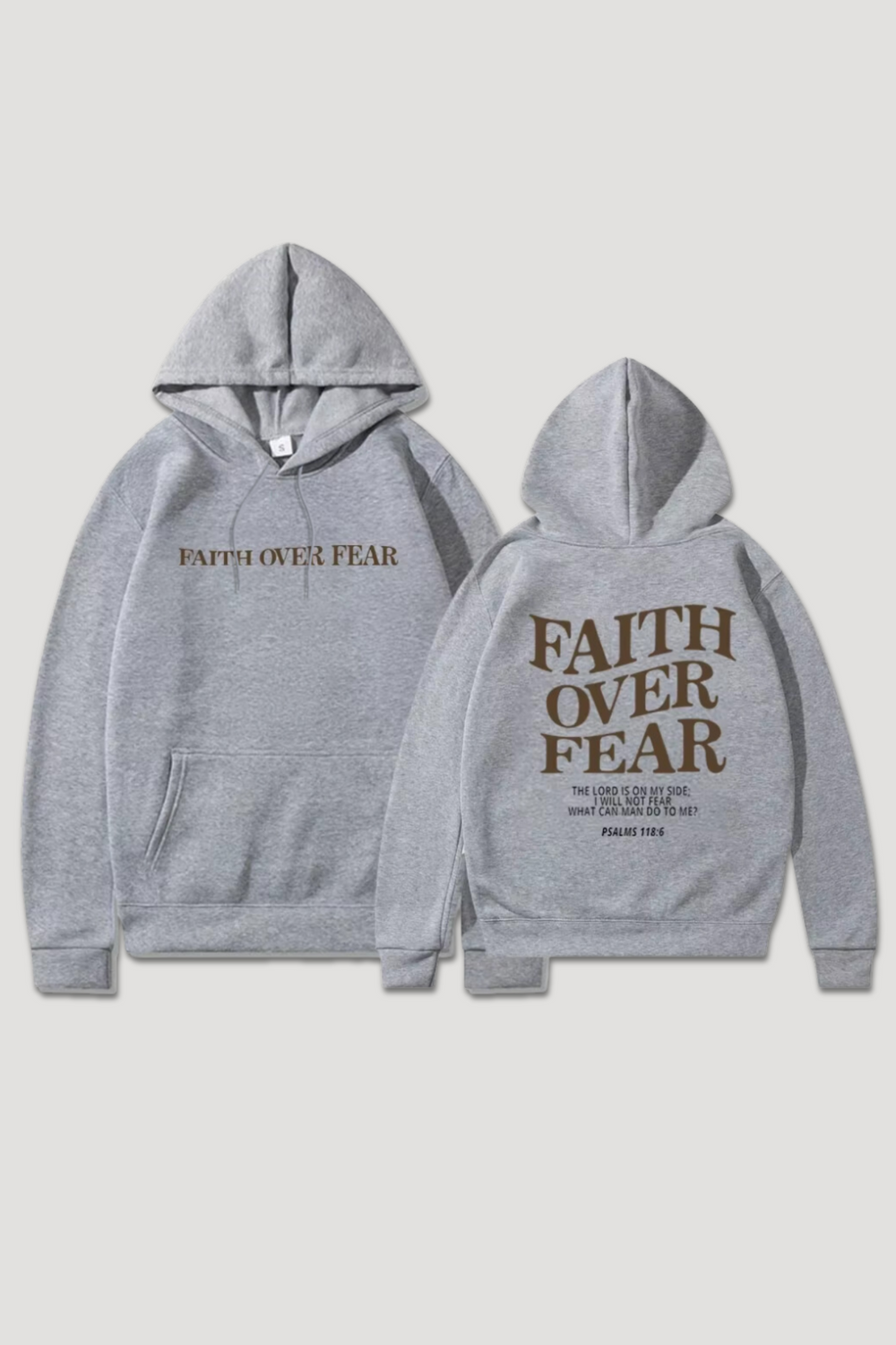 Faith Over Fear Hoodie (Gold Logo)