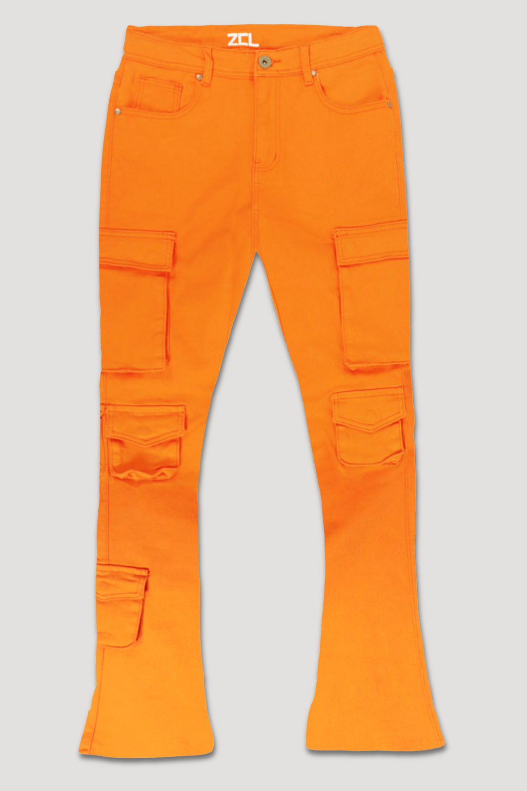 Vortex Cargo Stacked Denim (Orange)