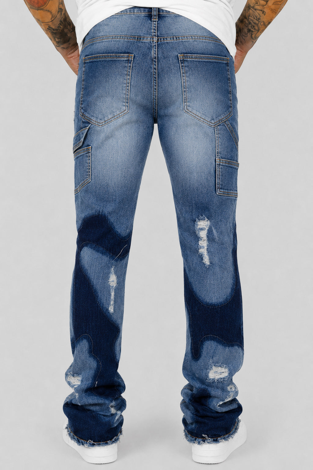 Ripped Society Stacked Denim (Arctic Blue)