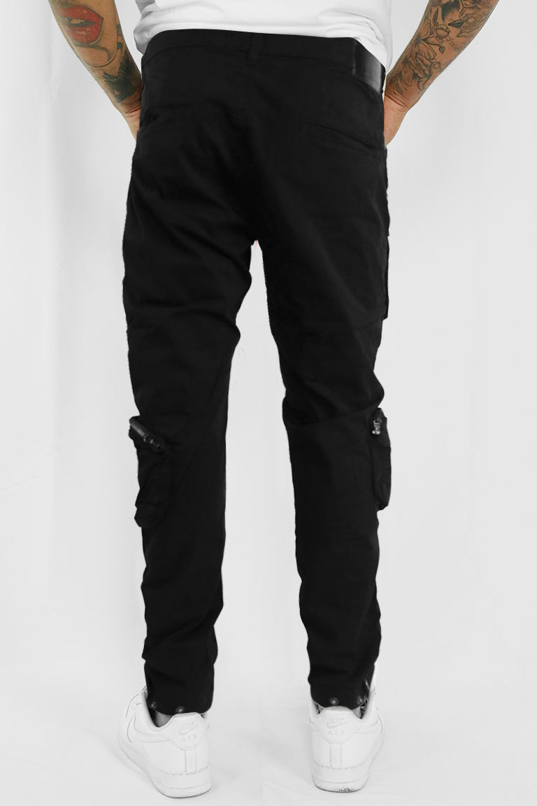 Black Out Cargo Denim (zwart)