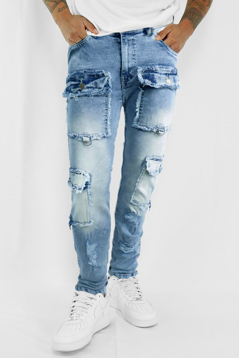 Skyline Cargo Denim (Blue)