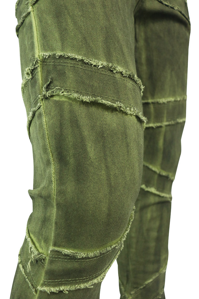 Loading Up Stacked Denim (Olive Wash)