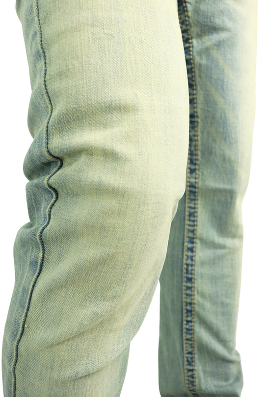 Crater Fade Stacked Denim (Stone Wash)