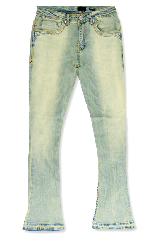 Crater Fade Stacked Denim (Stone Wash)