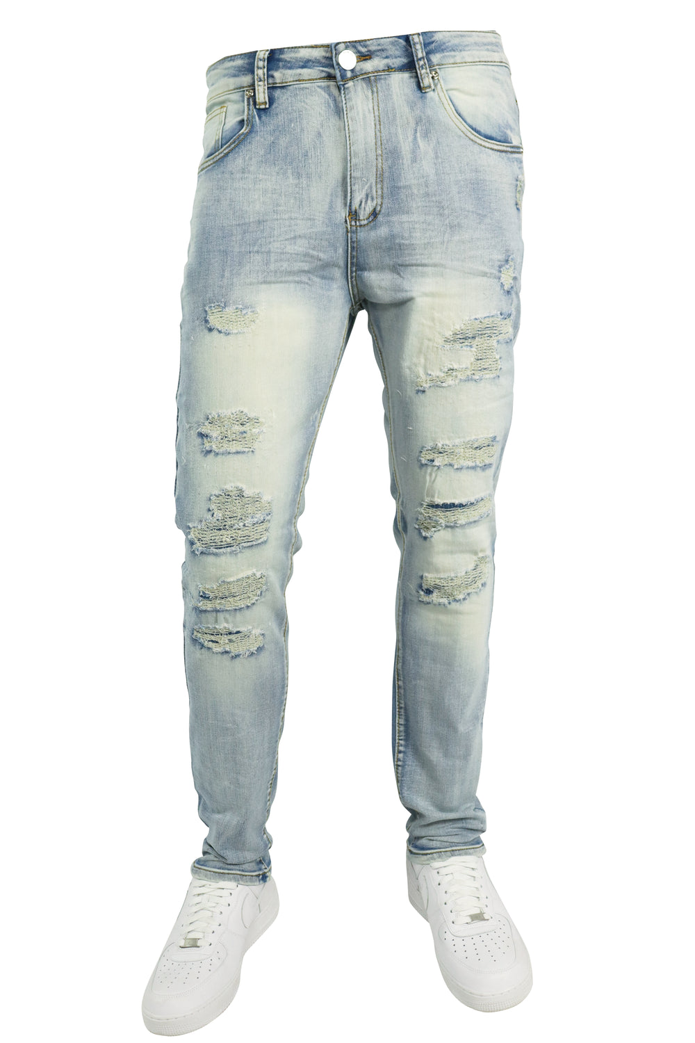 Veelzijdige denim (blauwe wassing)