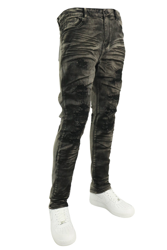 Versatile Denim (Black Bleach)