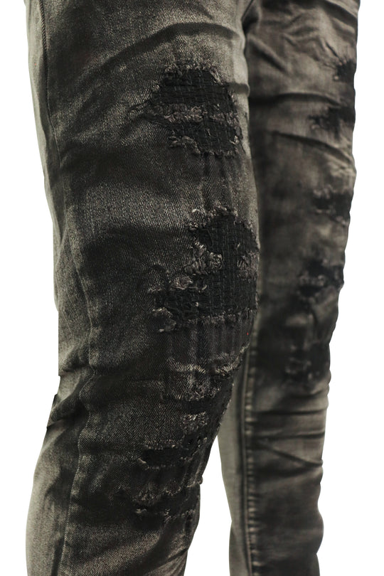 Versatile Denim (Black Bleach)