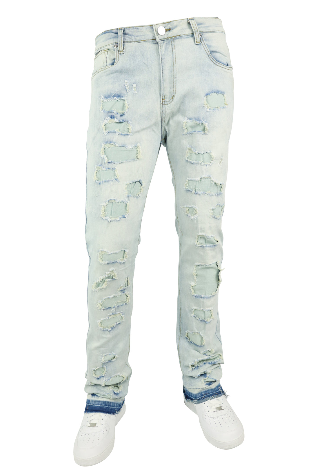 Apex Stacked Denim (Bleach Wash)