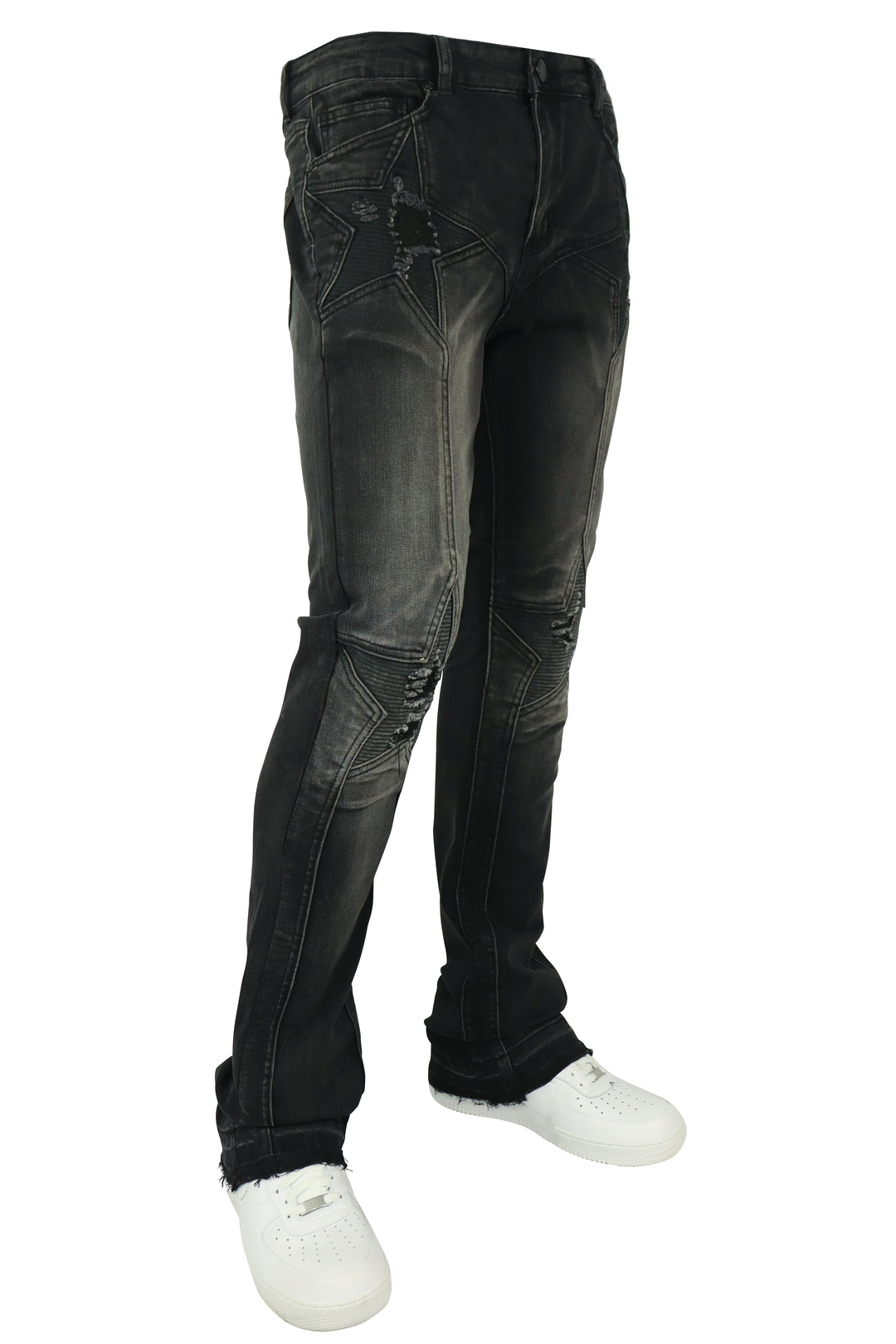 Four Point Stacked Denim (zwarte wassing) (M8300D)