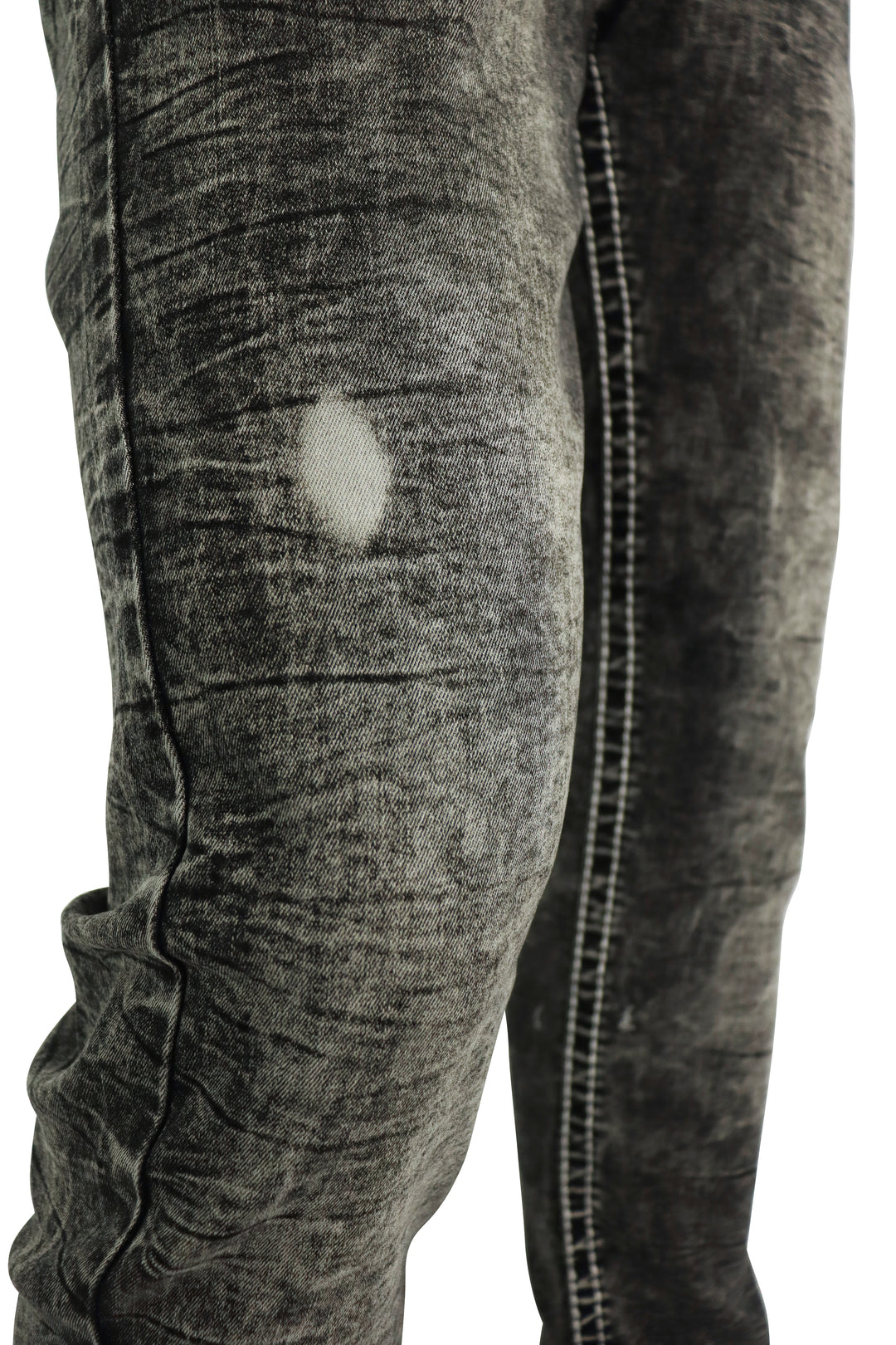 Crater Fade Stacked Denim (Black Wash)