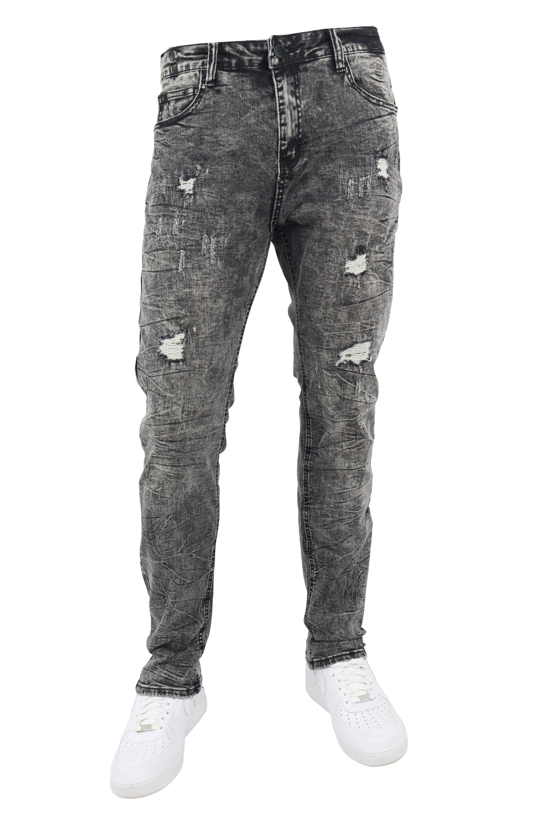 Distressed Denim (Black Acid Wash) (M8344D)