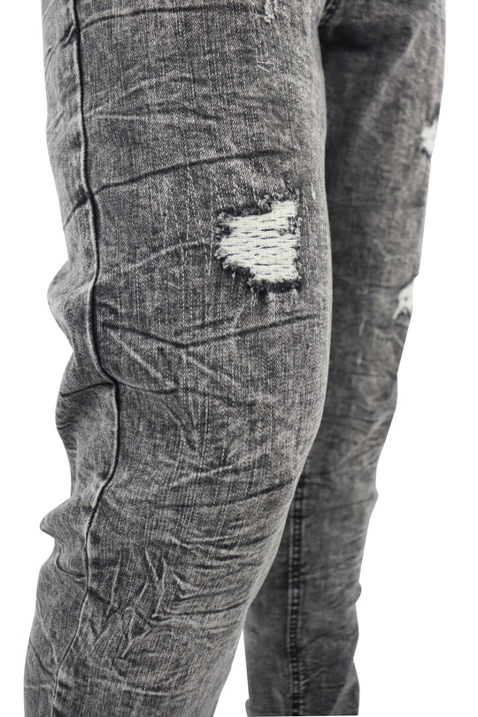 Distressed Denim (Black Acid Wash) (M8344D)