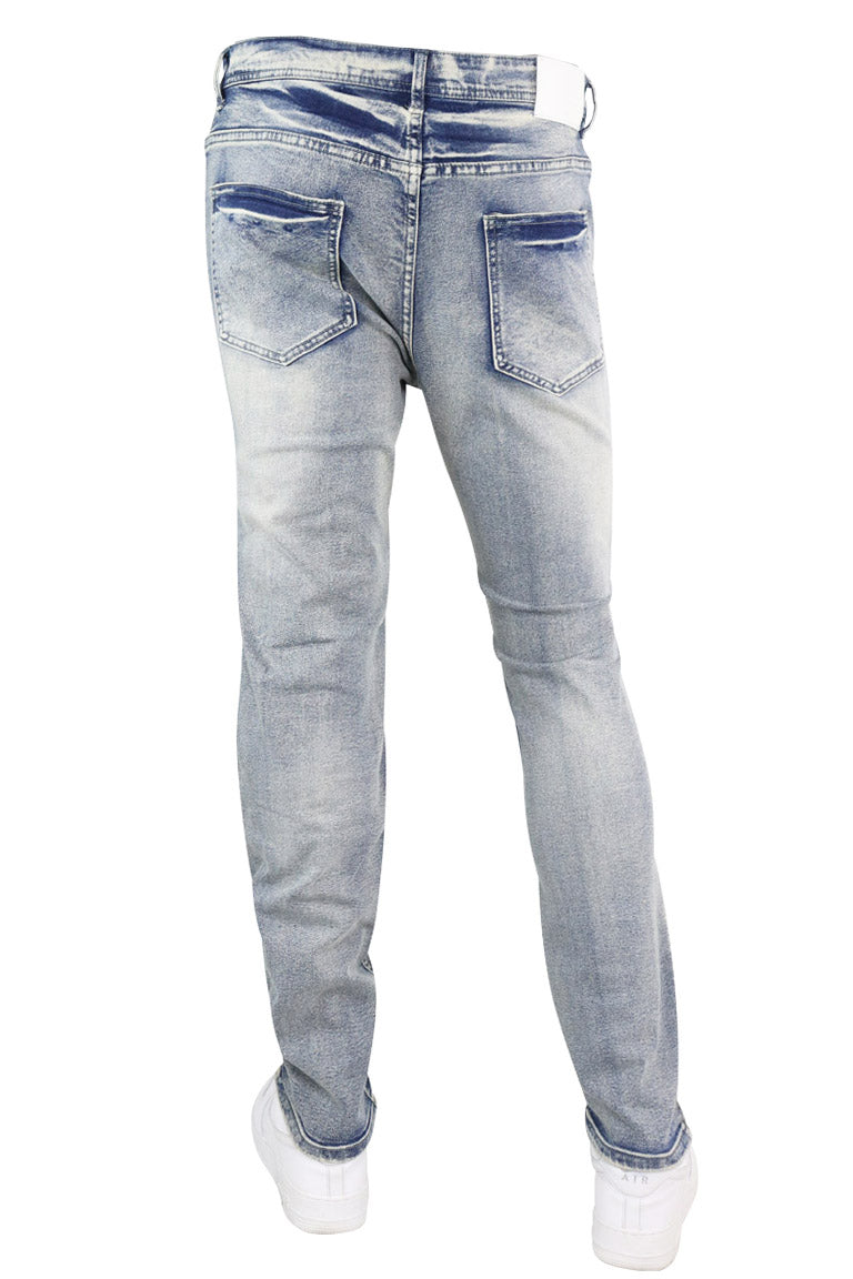 Ripped & Repaired Denim (Blue Wash) – Zamage