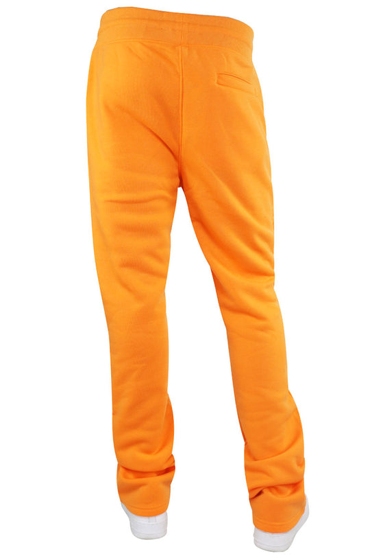 Fleece Stacked Fit Pant (Orange) - Zamage