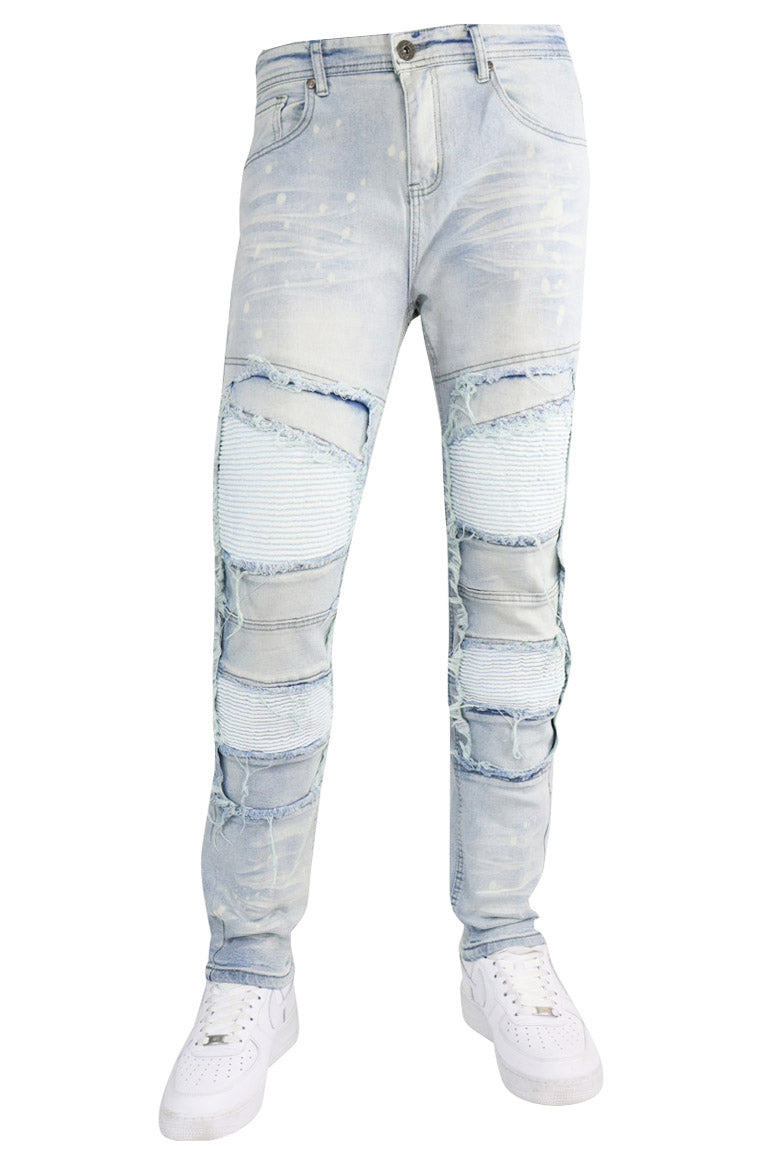 Patched Denim (Blue Wash) - Zamage