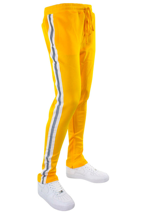 Reflective Stripe Track Pants (Yellow) - Zamage