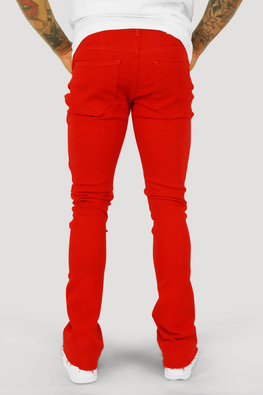 Vortex Stacked Denim (Red)