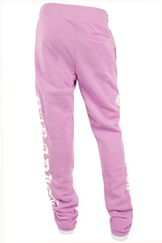 Stay High Paradise Fleece Stacked Pant (Lavender) (132-498) - Zamage