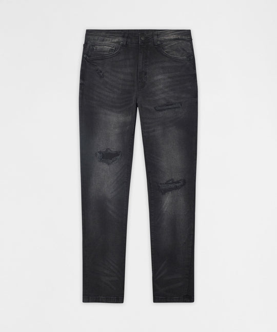Bone Denim (Black Wash) (PK25-10)