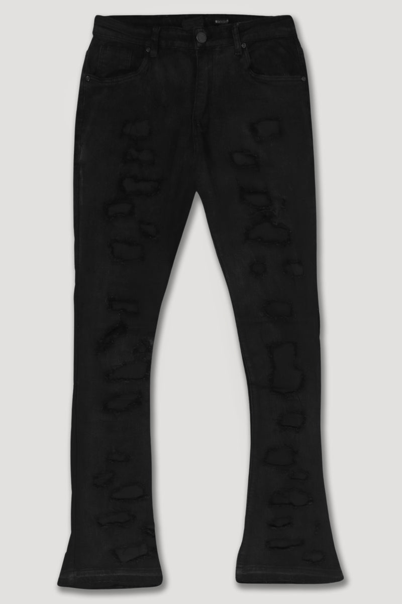 Apex Stacked Denim (Jet Black)