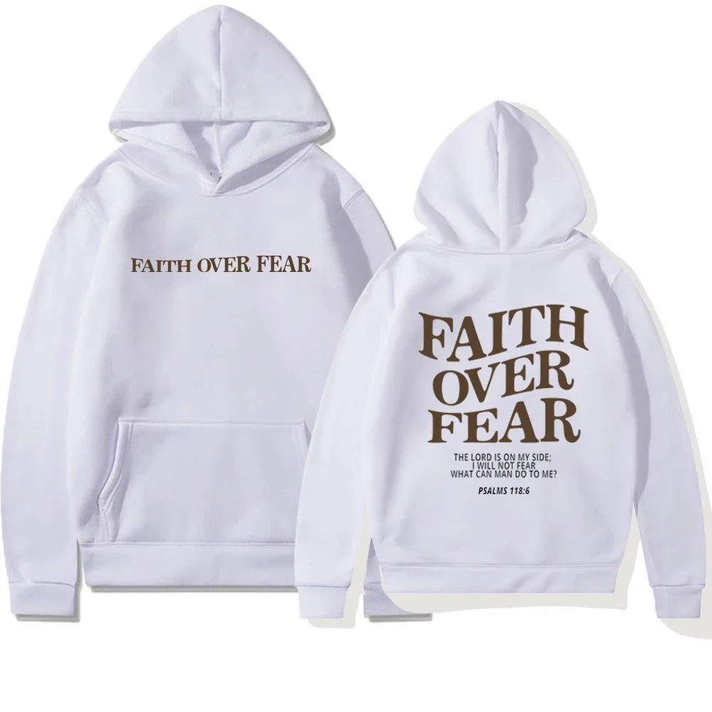 Faith over Fear Christian Hoodie 