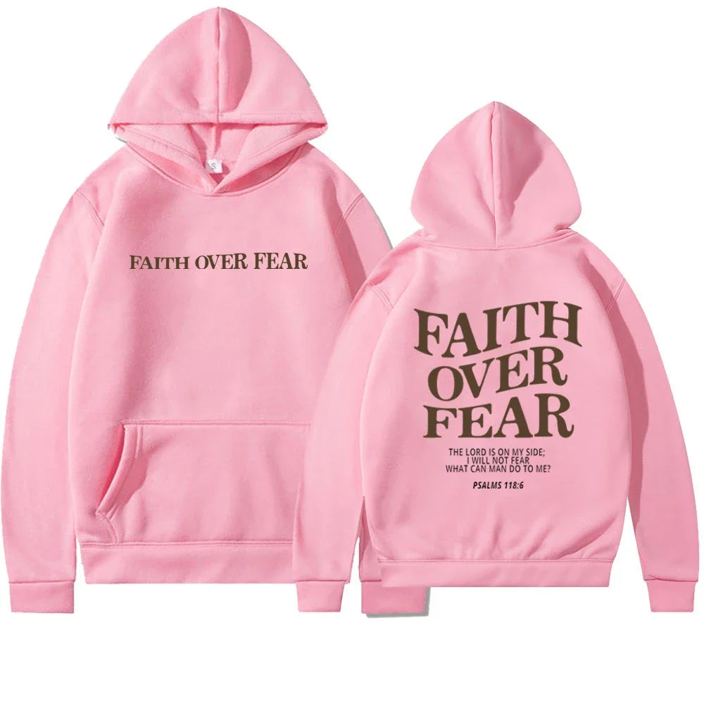 Faith over Fear Christian Hoodie 