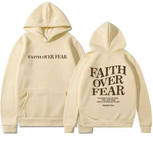 Faith over Fear Christian Hoodie 